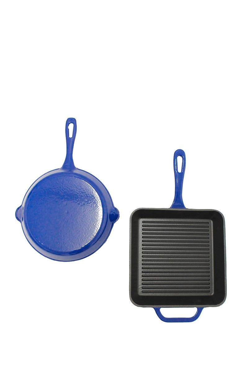 BergHOFF 2-Piece Enamel on Cast Iron Set, Blue, Alternate, color, Blue
