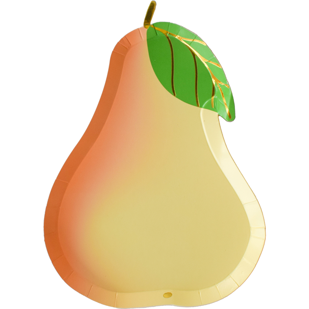 Jollity & Co . Le Dinner Pear Plates In White
