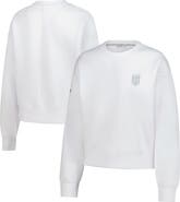 LEVELWEAR Women's Levelwear White USWNT Luxe Sponge Tri-Blend Pullover Sweatshirt
