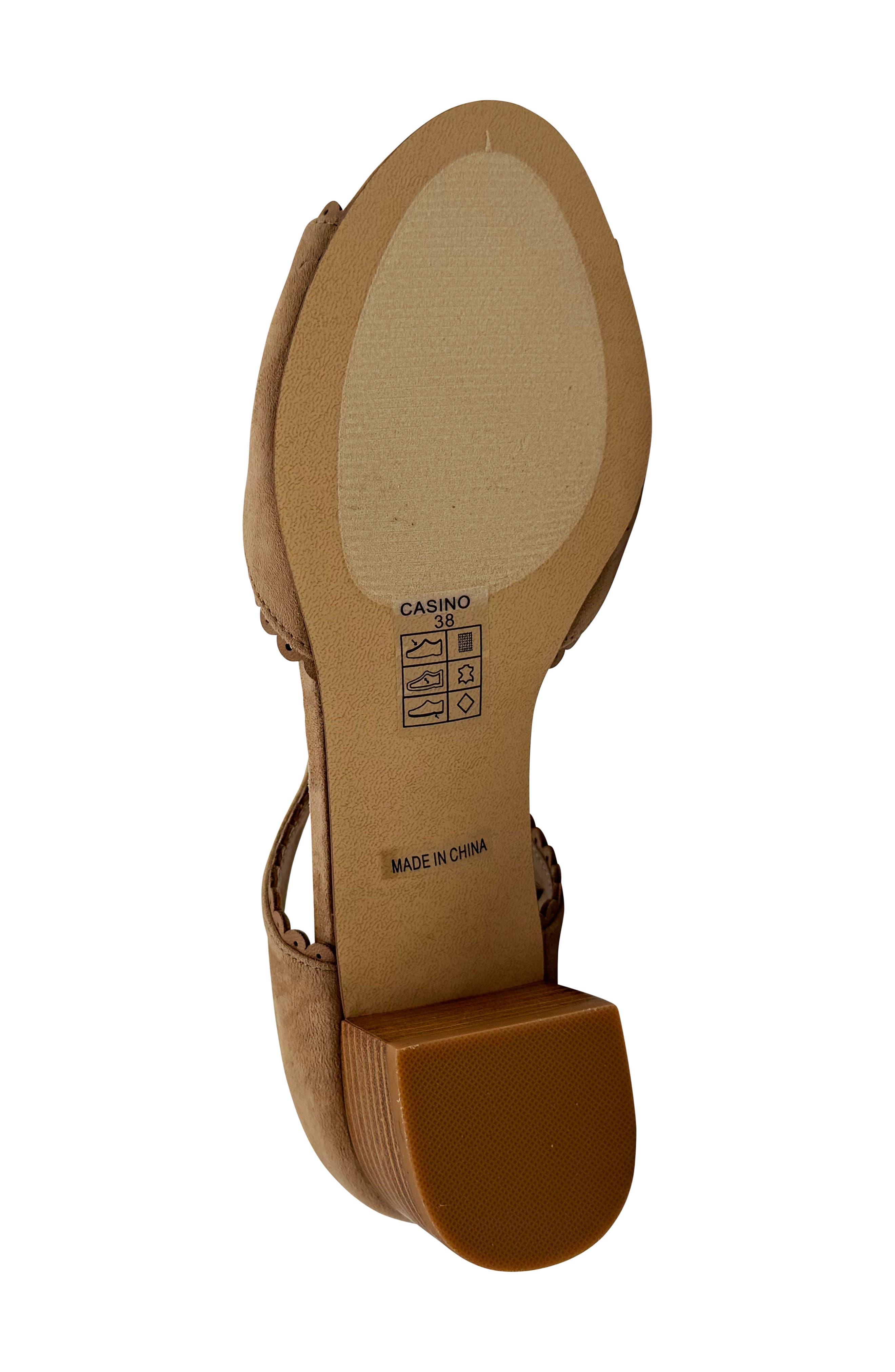 CHELSEA CREW Casino Block Heel Sandal, Alternate, color, Beige Micro