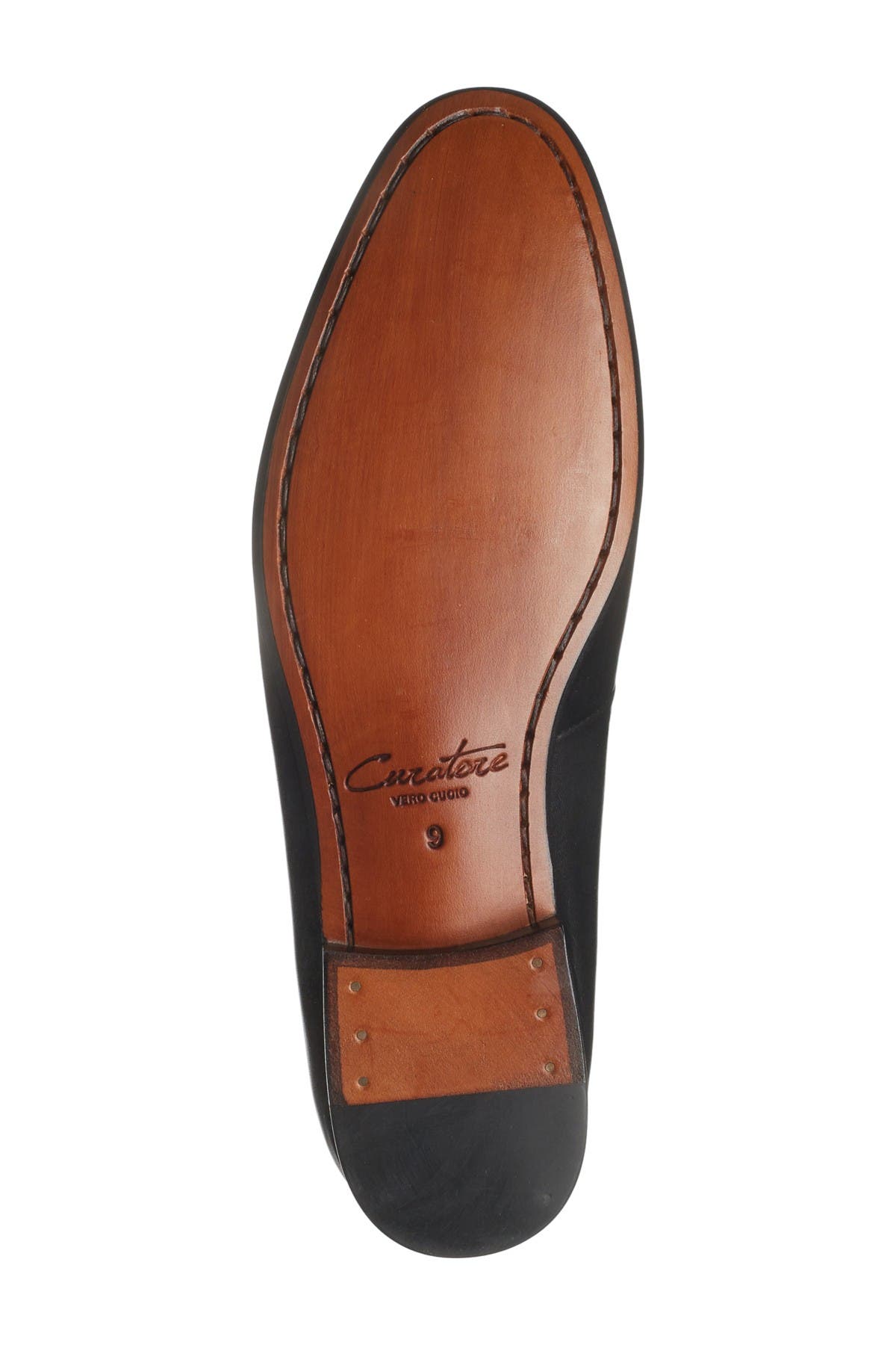 CURATORE Armatto Leather Penny Loafer, Main, color, 