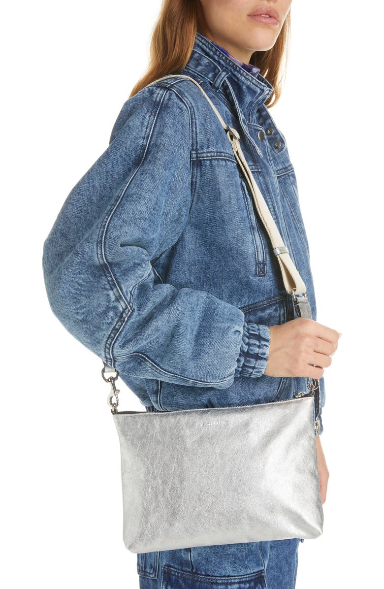 Isabel Marant New Nessah Leather Crossbody Bag, Alternate, color,