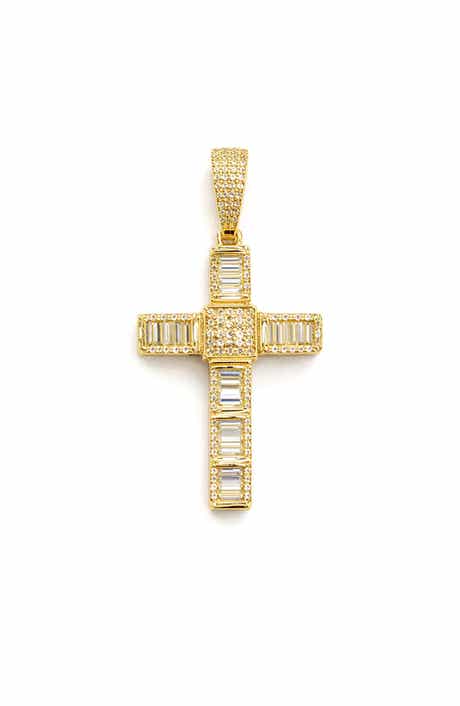Moissanite Cross Pendant