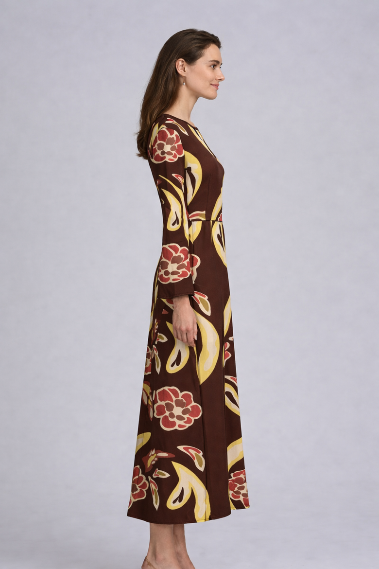 Printed Dress, Alternate, color, MULTI