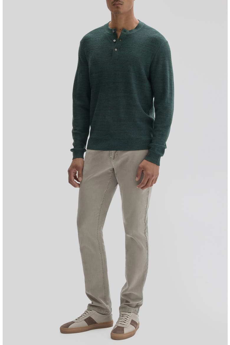 Aranda Merino Wool Henley Sweater, Alternate, color, FOREST RIVER