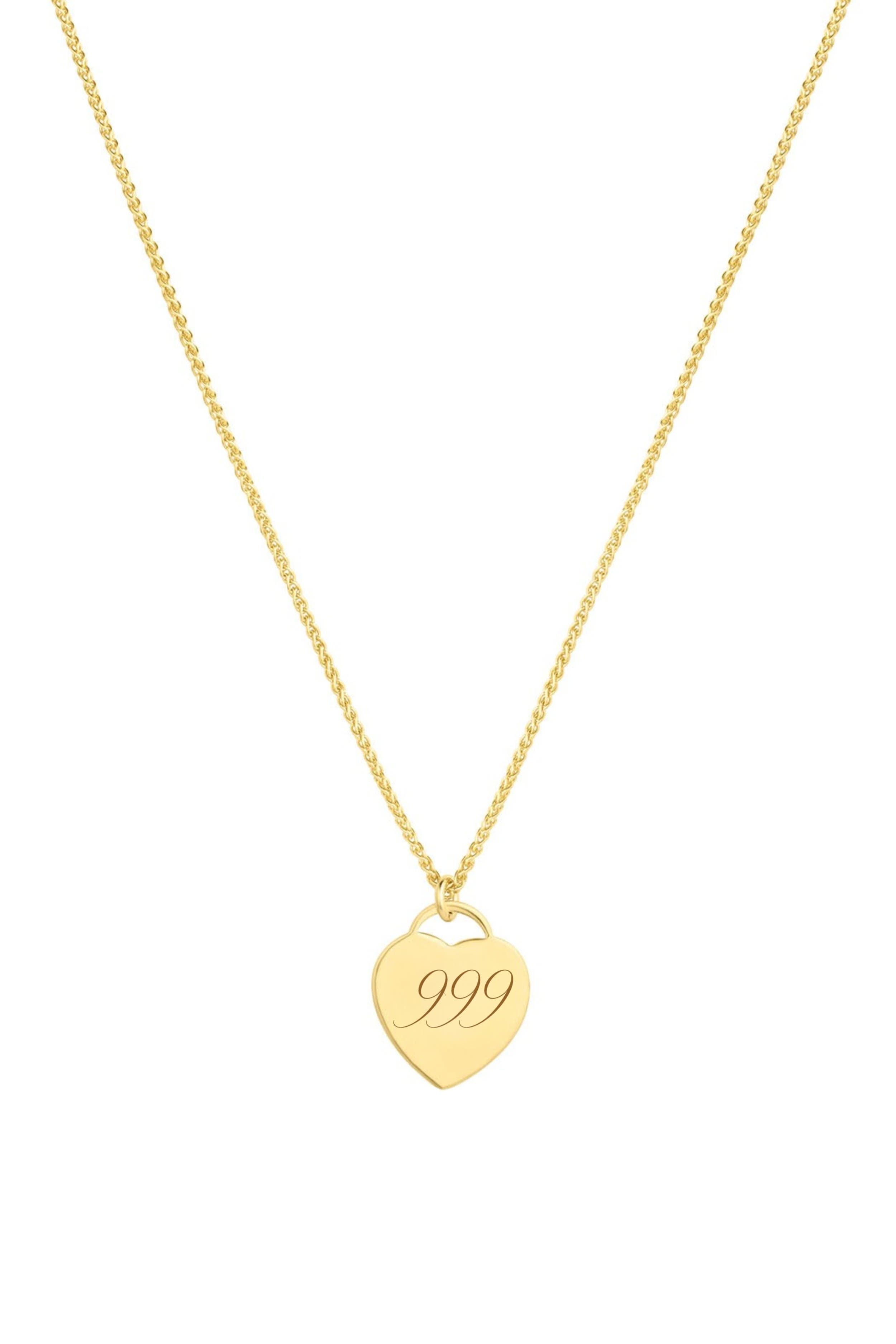 Set & Stones Alice Angel Numbers Necklace In Gold