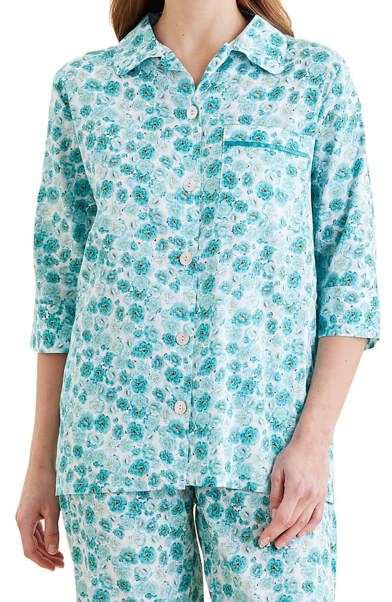 Papinelle Florence Cotton Voile Crop Pajamas, Alternate, color,