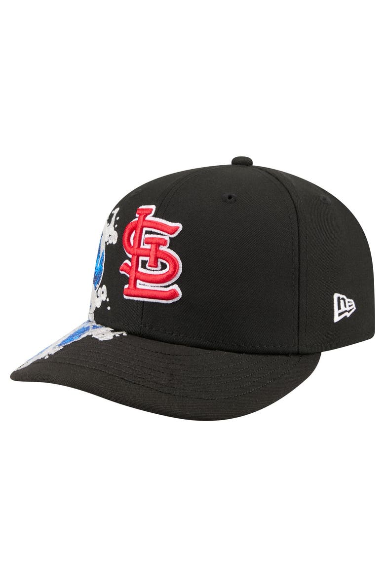 Men's New Era  Black St. Louis Cardinals Surf 59FIFTY Fitted Hat, Alternate, color, Black