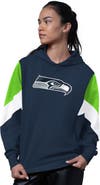 STARTER Women's Starter College Navy Seattle Seahawks Scrimmage Hoodie