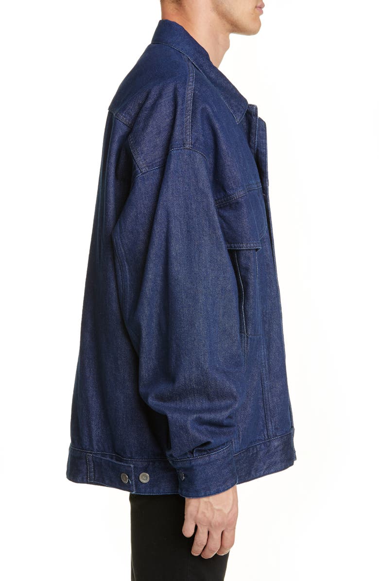 Raf Simons Punkette Oversize Denim Jacket, Alternate, color,