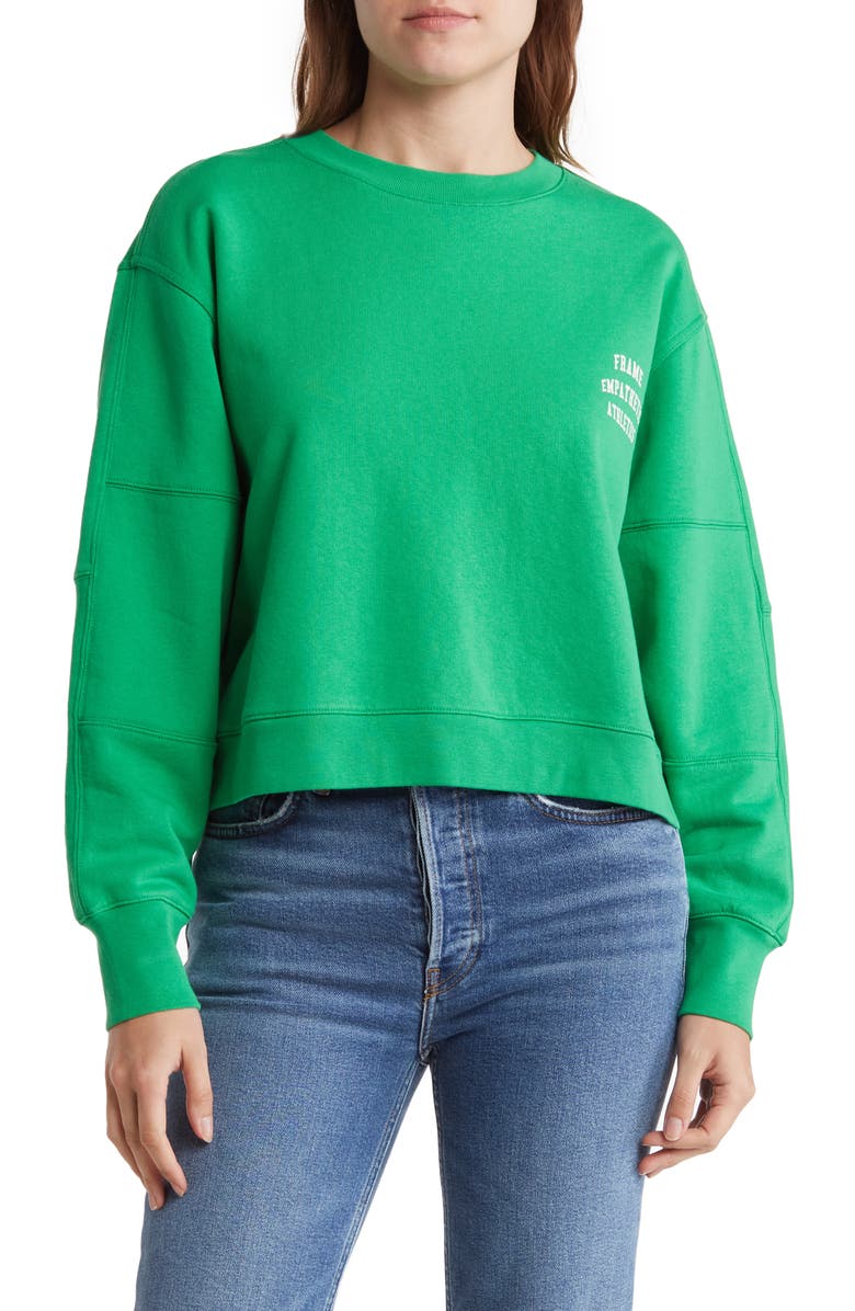 FRAME Crewneck Empathetic Athletes Sweatshirt, Main, color, 