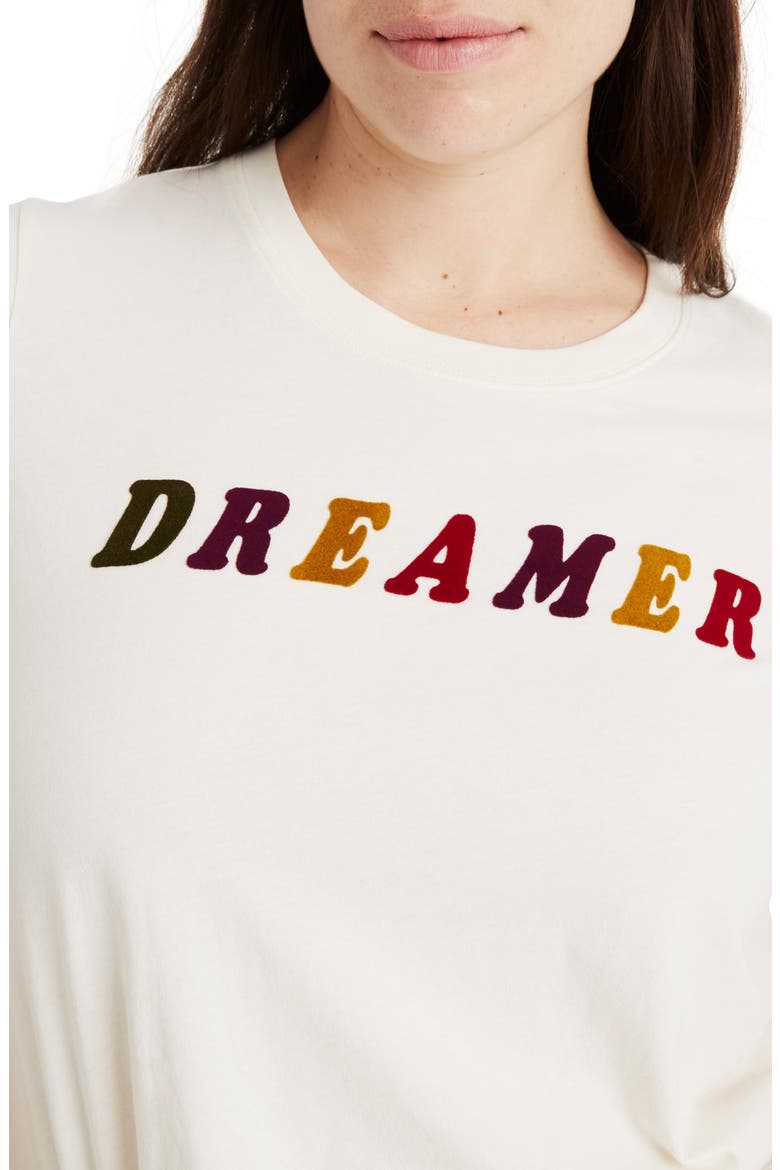 Dreamer Graphic Tee, Alternate, color, PEARL IVORY DREAMER