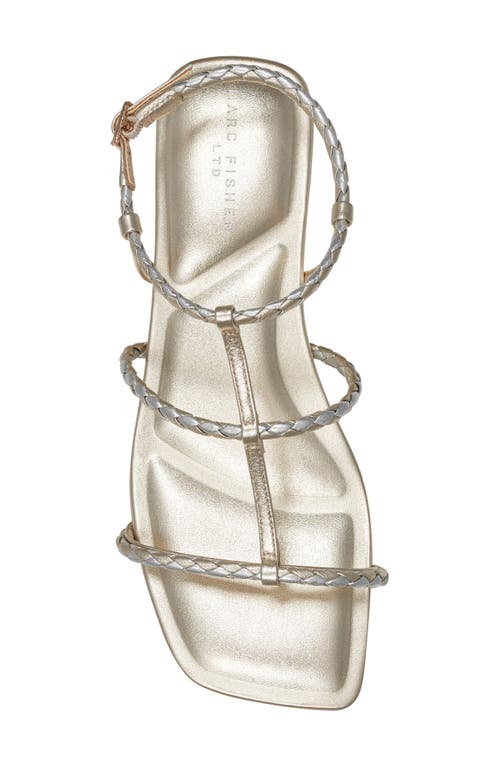 Marc Fisher Ltd Maze Strappy Sandal In Gold