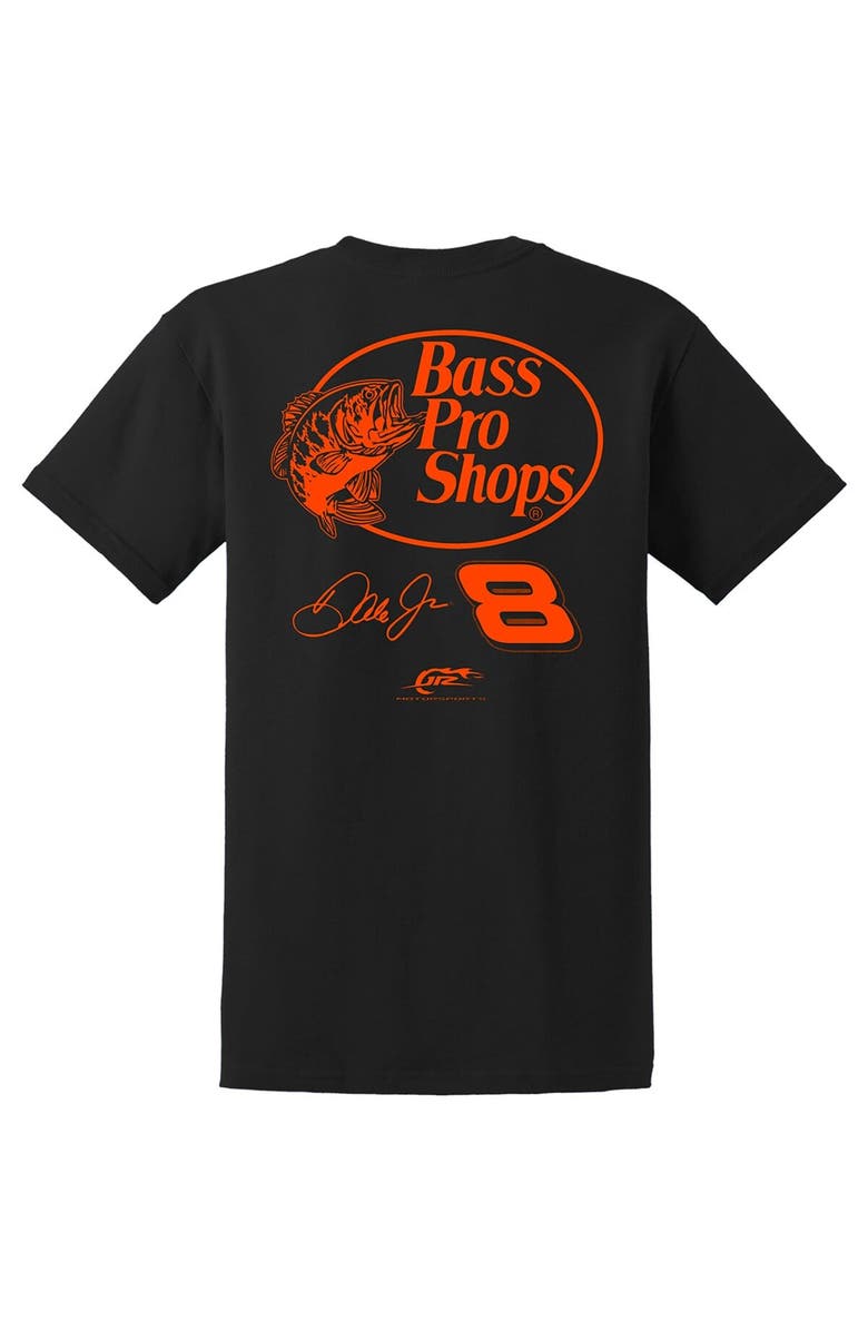 JR MOTORSPORTS OFFICIAL TEAM APPAREL Men's JR Motorsports Official Team Apparel Black Dale Earnhardt Jr. Bass Pro Shops Car T-Shirt, Alternate, color, Black