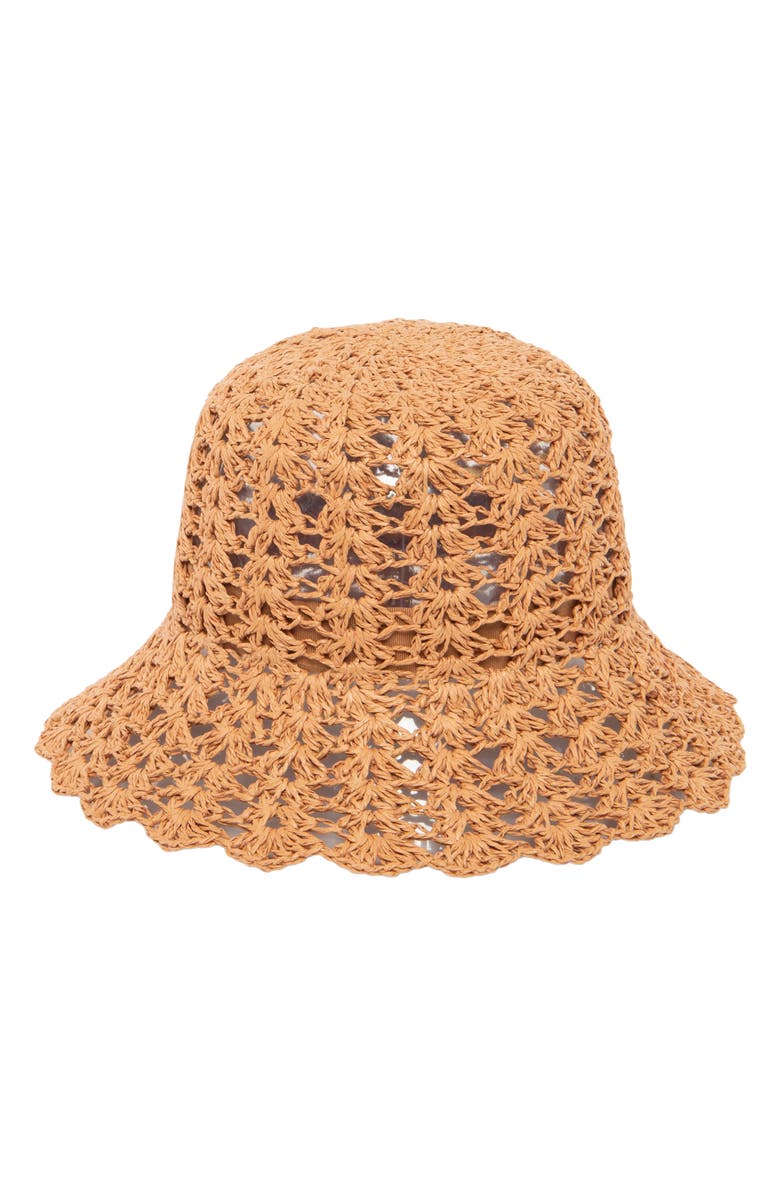 San Diego Hat Sofia Straw Bucket Hat, Main, color,