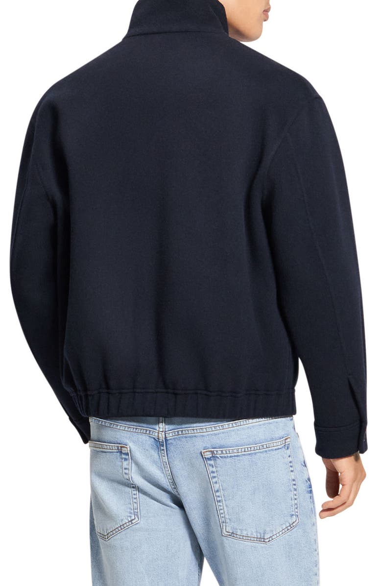 Theory Wool & Cashmere Zip-Up Jacket, Alternate, color, Baltic