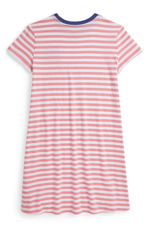 Polo Ralph Lauren Kids' Stripe Cotton Ringer T-shirt Dress In Pink