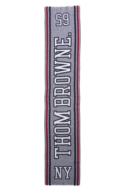 Varsity Logo Virgin Merino Wool Scarf