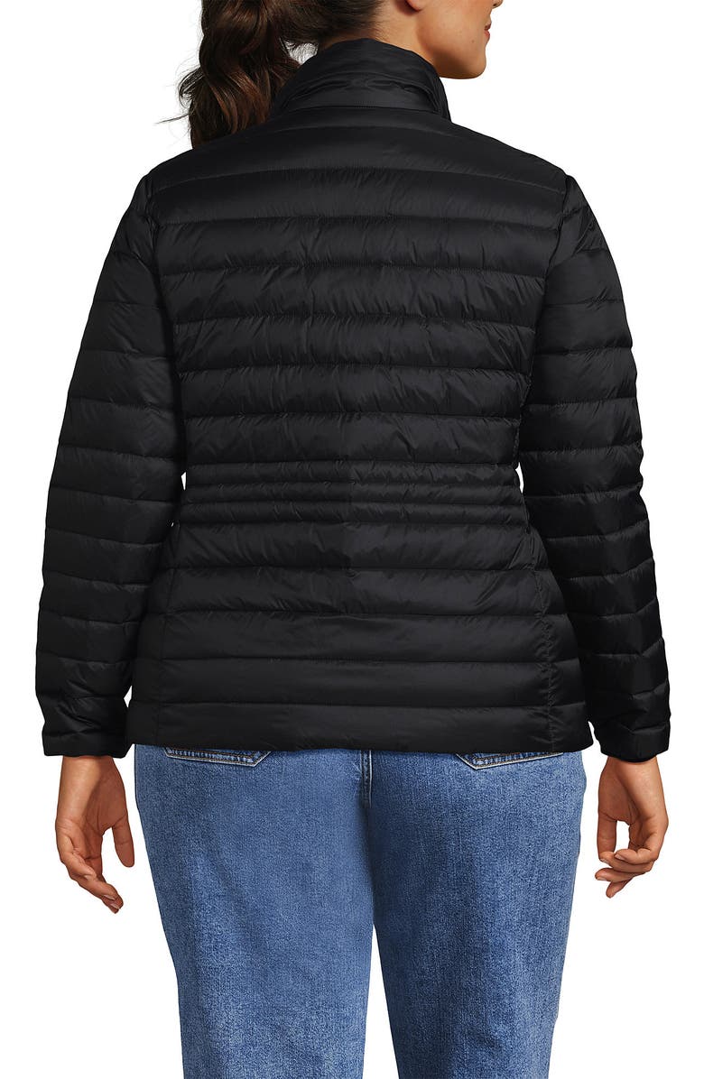 Lands' End Wanderweight Ultralight Packable Down Jacket, Alternate, color, Black