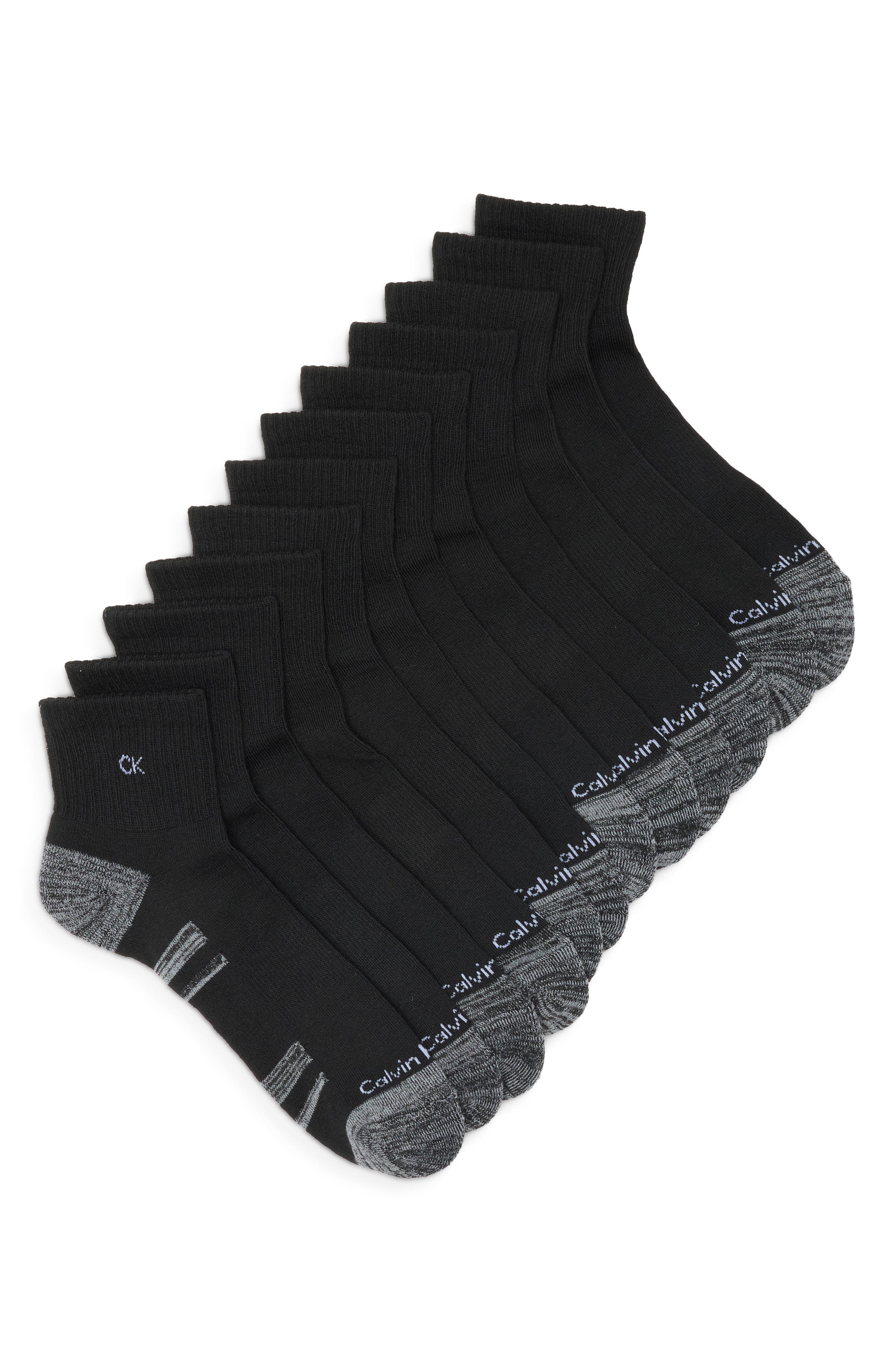 6-Pack Cushion Quarter Socks