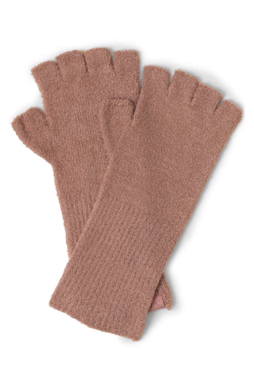 Barefoot Dreams Cozychic Lite Fingerless Gloves In Terra