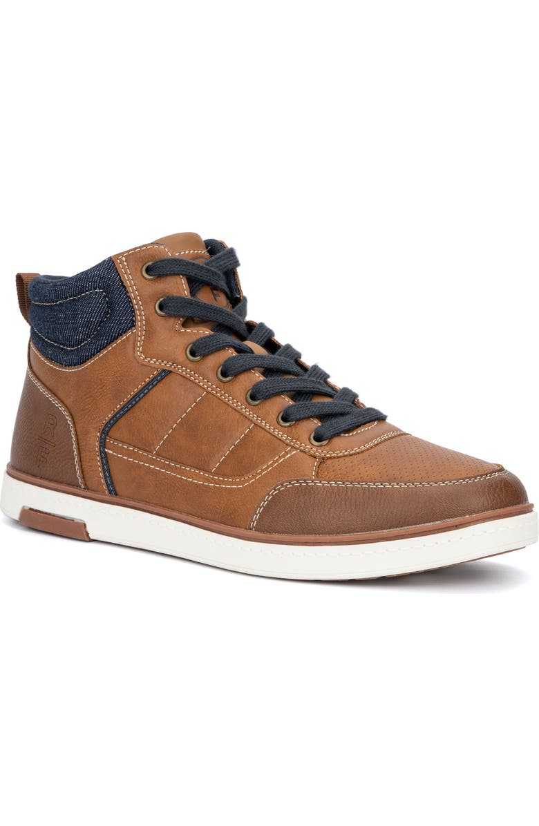 RESERVE FOOTWEAR Deion Mid Sneaker, Main, color, Cognac