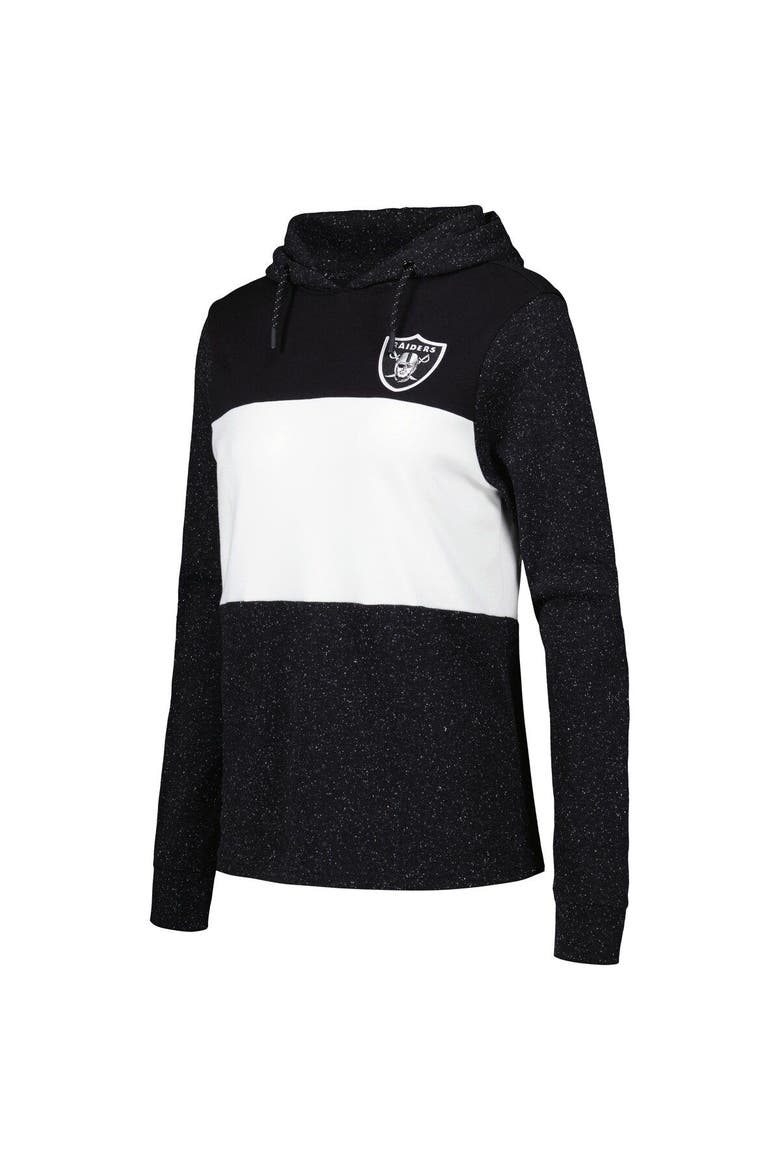 Women's Antigua Black Las Vegas Raiders Wicket Pullover Hoodie, Alternate, color, Black