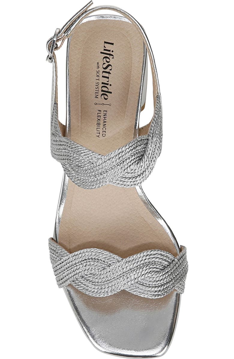 LifeStride Charnelle Slingback Sandal, Alternate, color, Silver