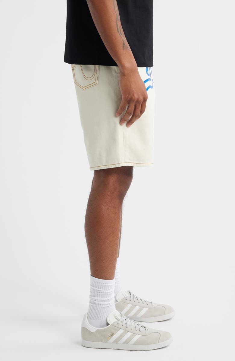 ICECREAM Cream Jean Strawberry Fit Denim Shorts, Alternate, color, Whisper White