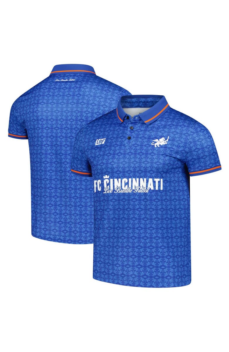 Live Breathe Futbol Unisex Live Breathe Futbol Blue FC Cincinnati Polo, Main, color, Blue