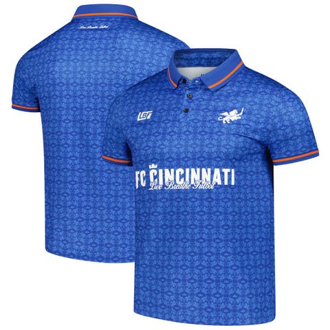 Unisex Live Breathe Futbol Blue FC Cincinnati Polo