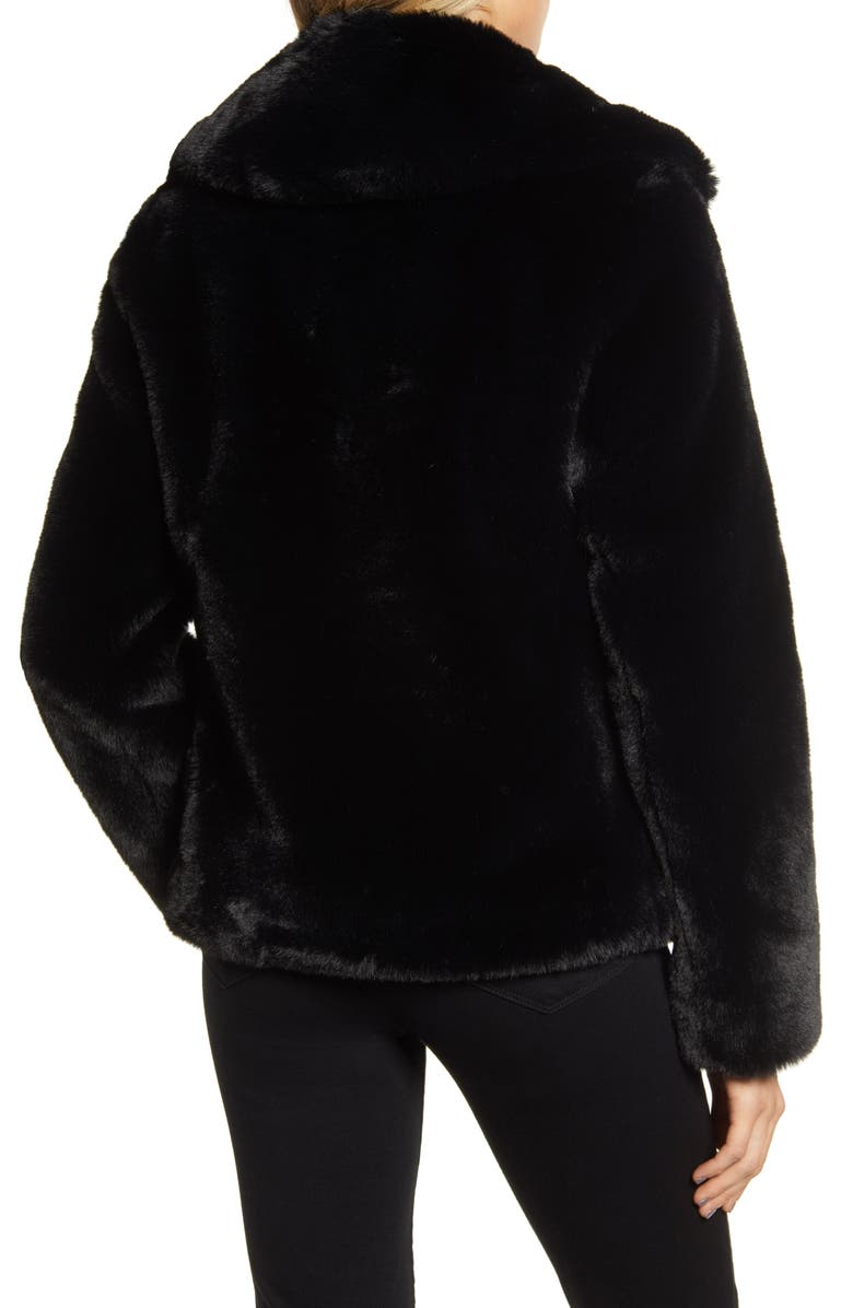 KENDALL + KYLIE Faux Fur Jacket, Alternate, color, 