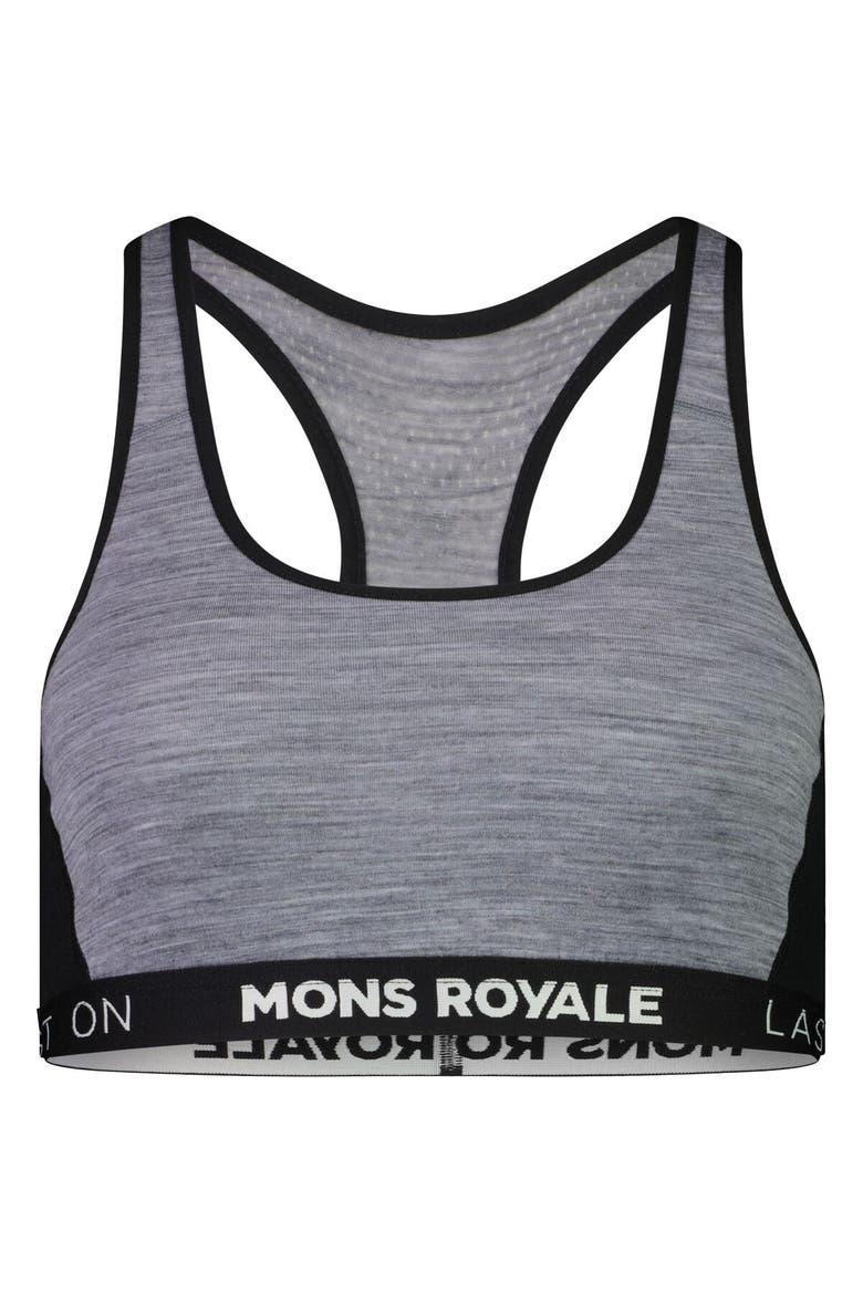 Sierra Sports Bra - Women's, Alternate, color, Grey Heather/Black