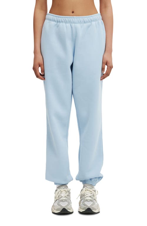 Cotton On Body Active Plush Essential Gym Sweatpant In Blue
