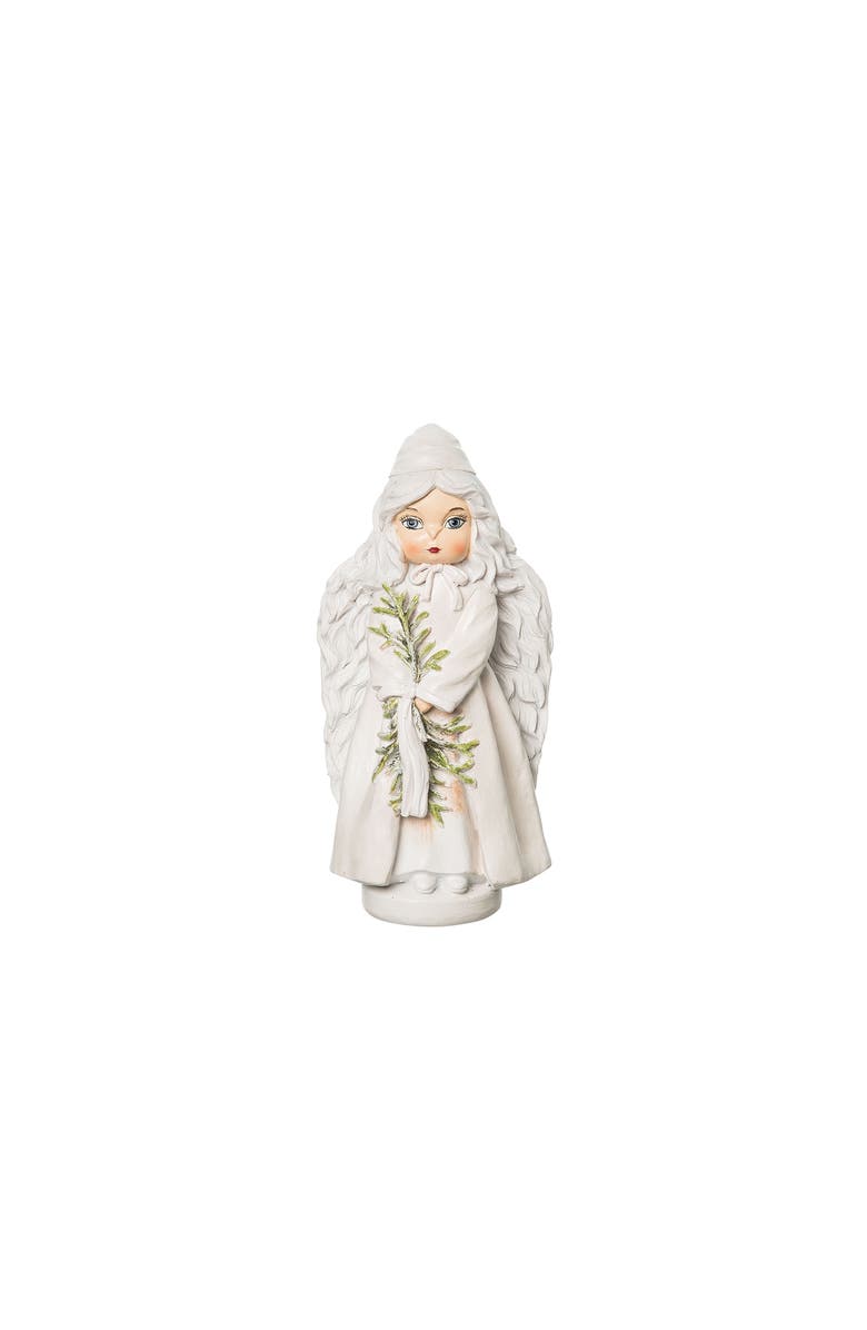 Gallerie II "Helena" Snow Angel Resin Gathered Traditions Joe Spencer Figure, Main, color, White