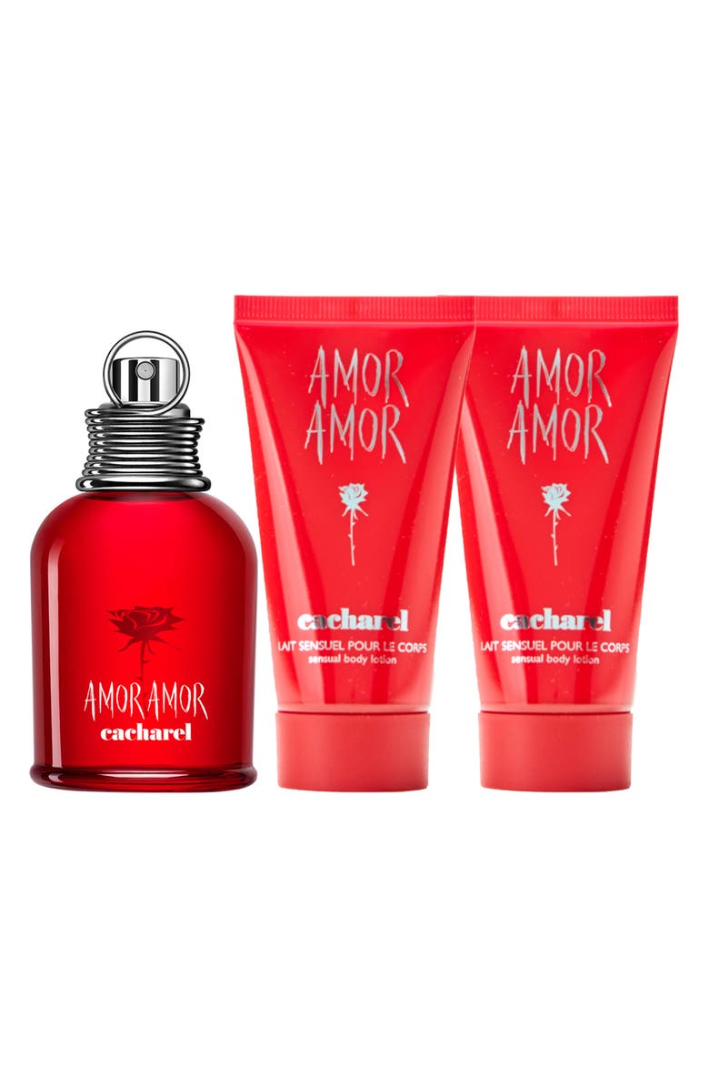 Cacharel Amor Amor Eau de Toilette 3-Piece Gift Set, Main, color, 