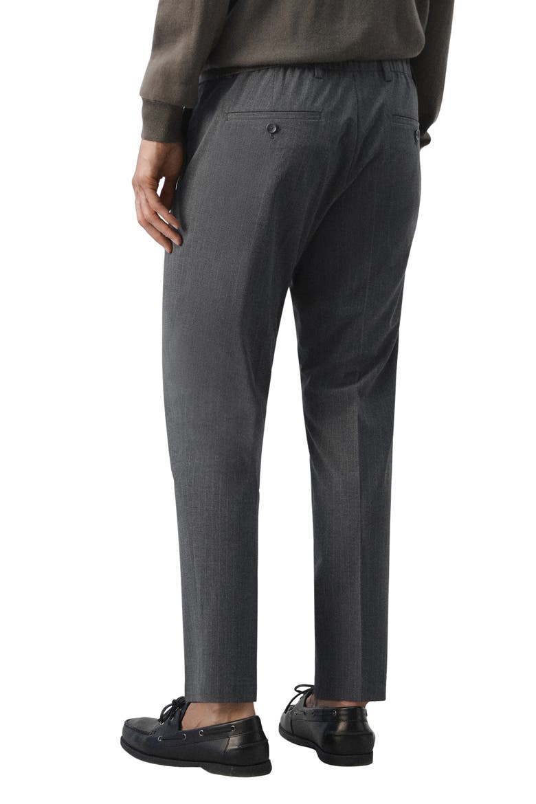 Slim Fit Pleat Front Pants, Alternate, color, GREY