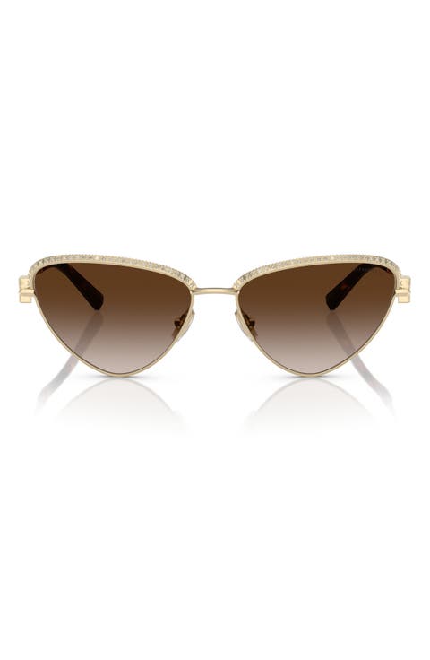 59mm Gradient Irregular Sunglasses