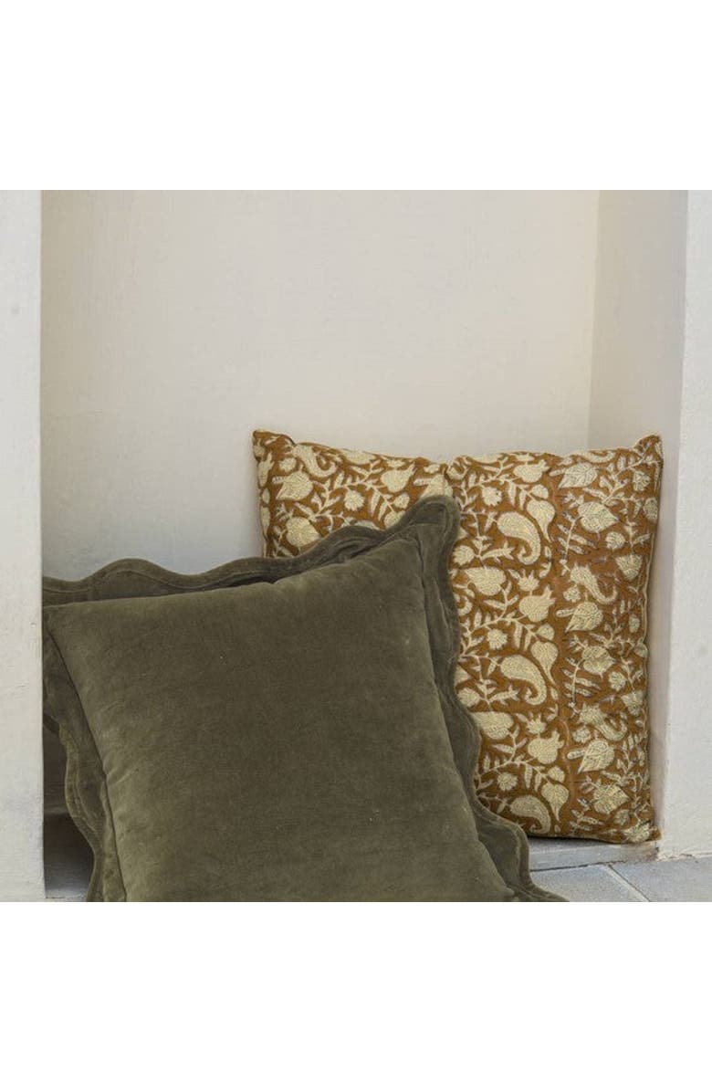 Mela Artisans Scallop Velvet Pillow - Cover Only, Alternate, color,