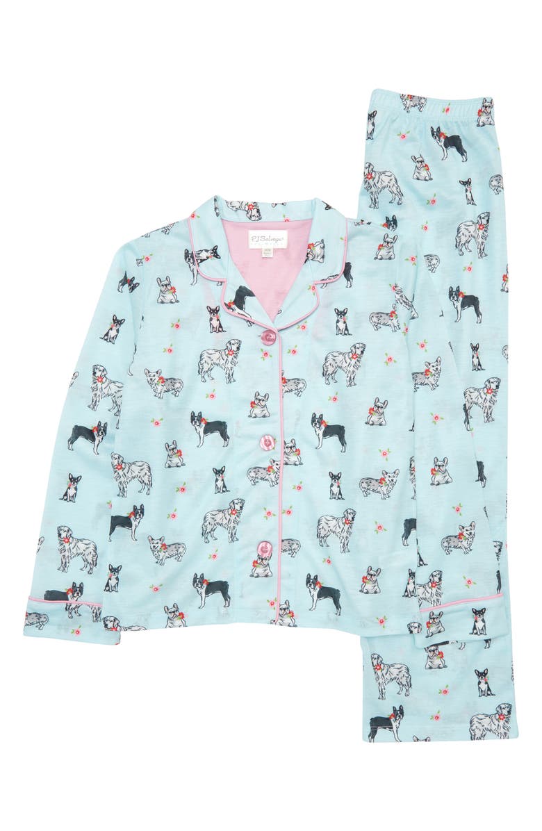 PJ Salvage Kids' Jersey Pajamas, Main, color, 