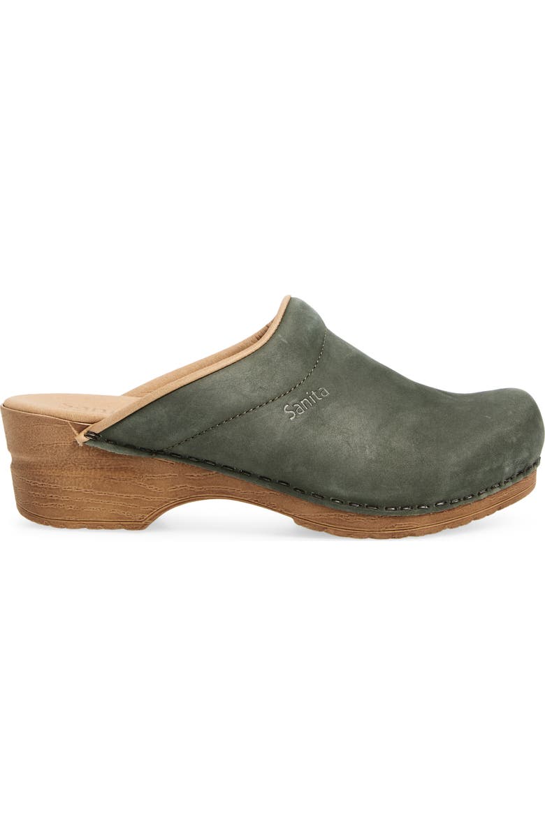 Sanita Ellis Leather Clog, Alternate, color, Khaki