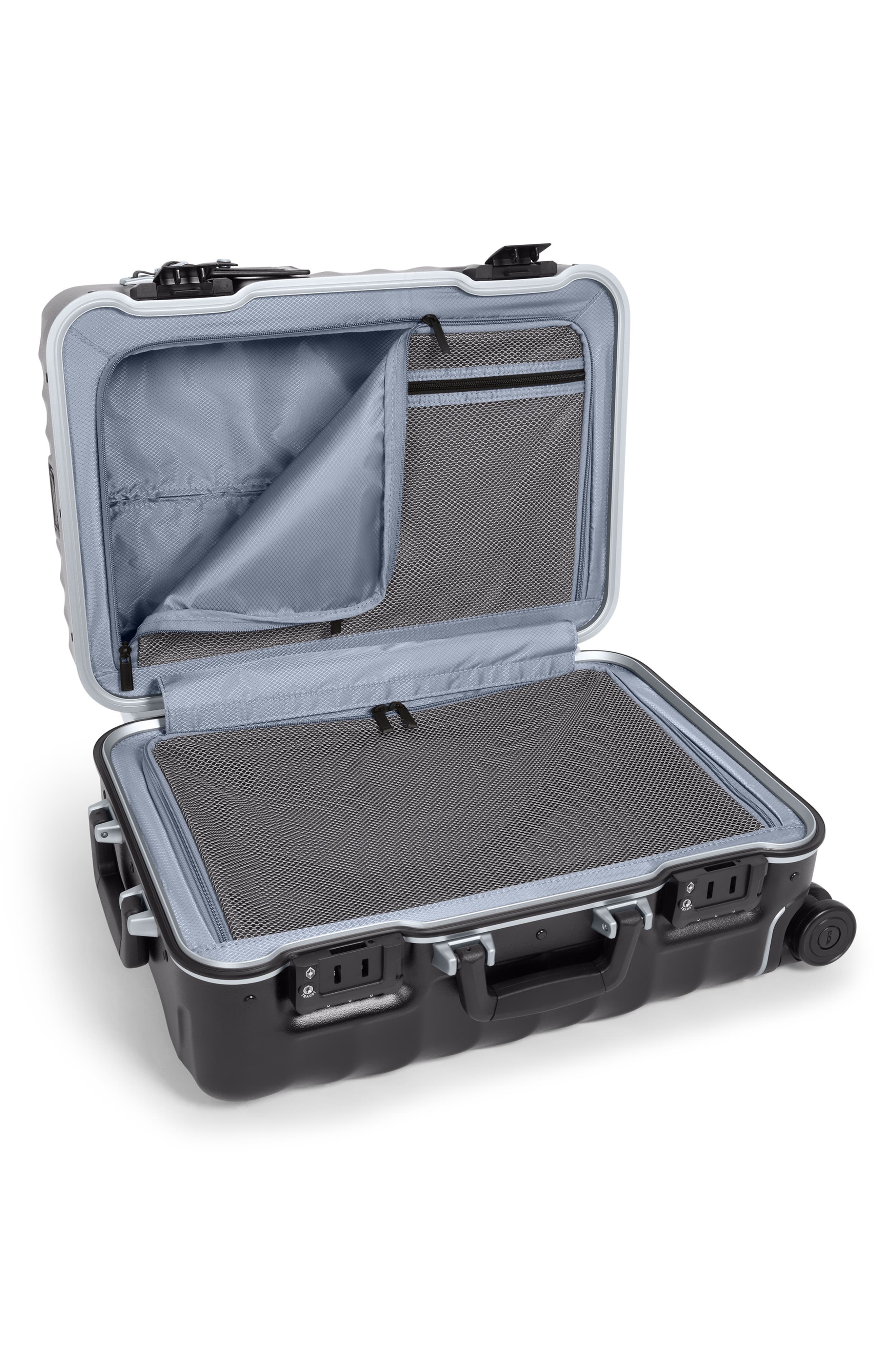 TUMI 19 Degree Polycarbonate 22-Inch International Spinner Carry-On, Alternate, color, Black Texture