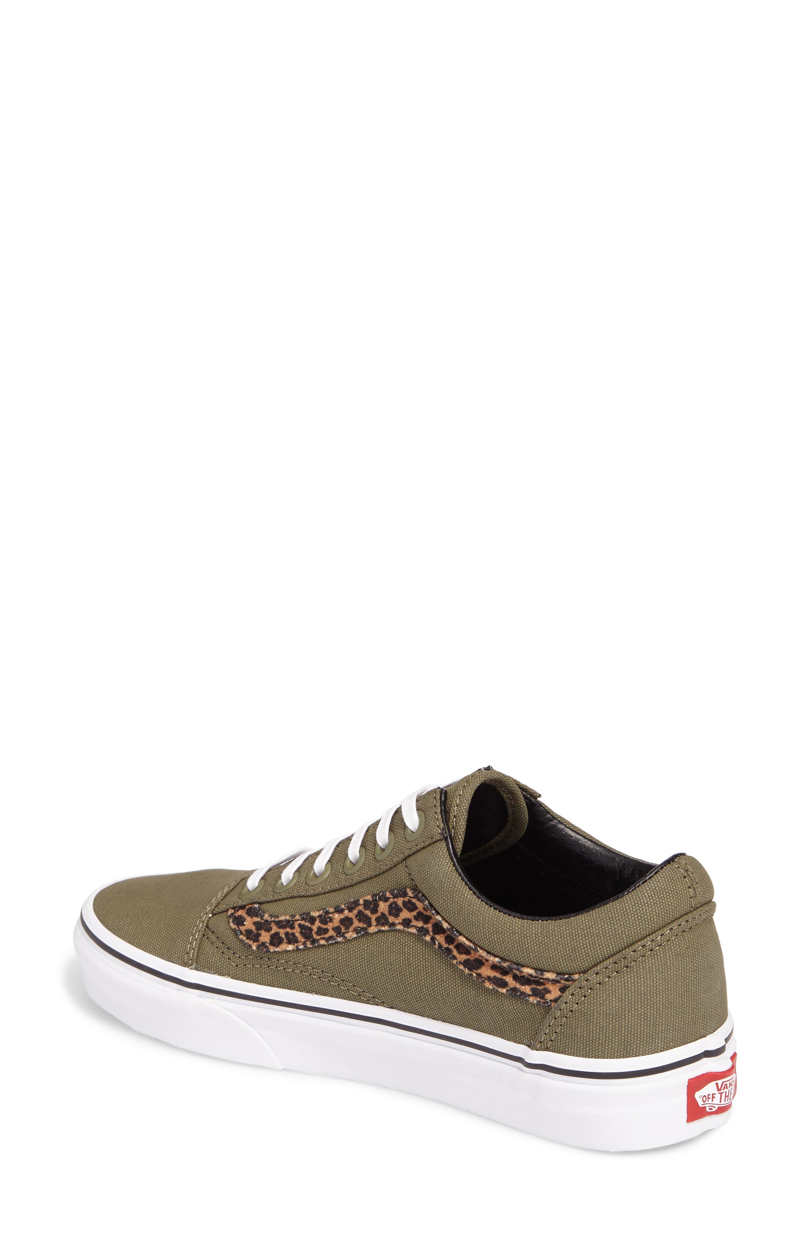 Old Skool Sneaker, Alternate, color, ARMY GREEN/ TRUE WHITE