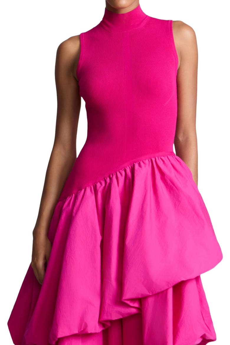 Eleonora Combo Tiered Dress, Alternate, color, Berry Blush