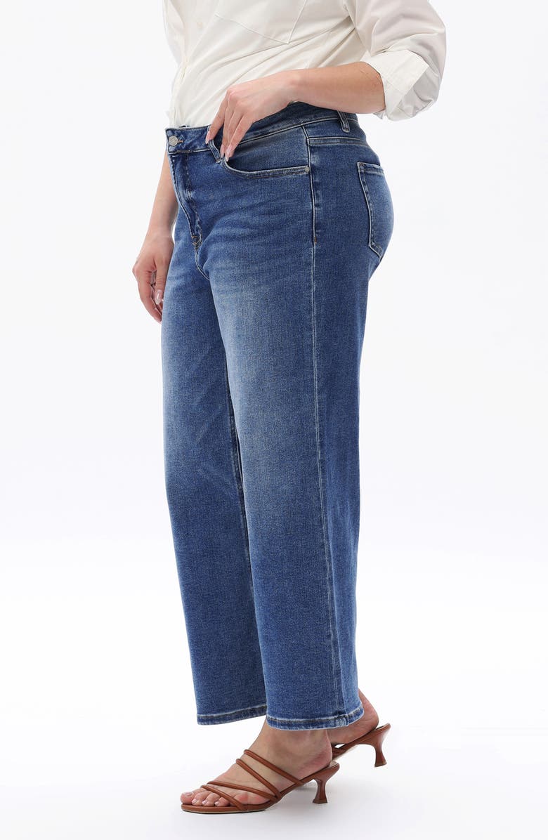 Bayeas Lisa Wide Leg Jeans, Alternate, color, Dark Blue