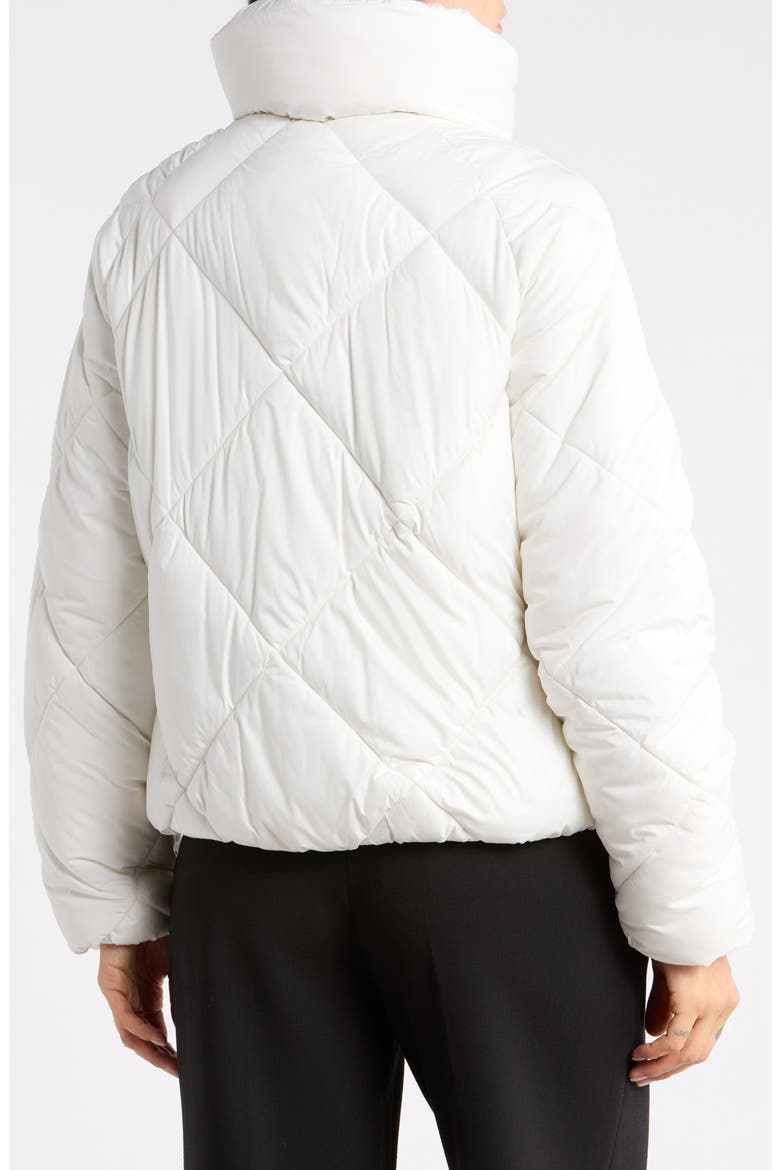 Diamond Quilted Cloud Puffer Jacket, Alternate, color, CREAM