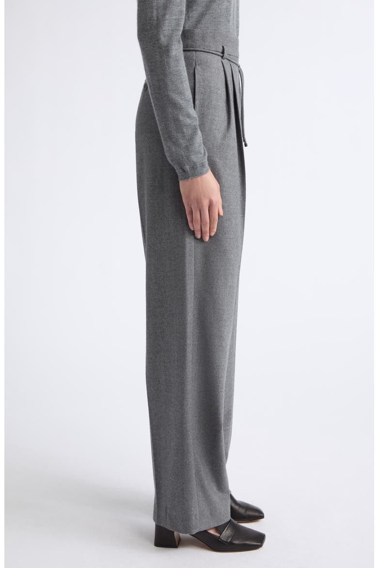 Pleated Straight Leg Pants, Alternate, color, MEDIUM GREY