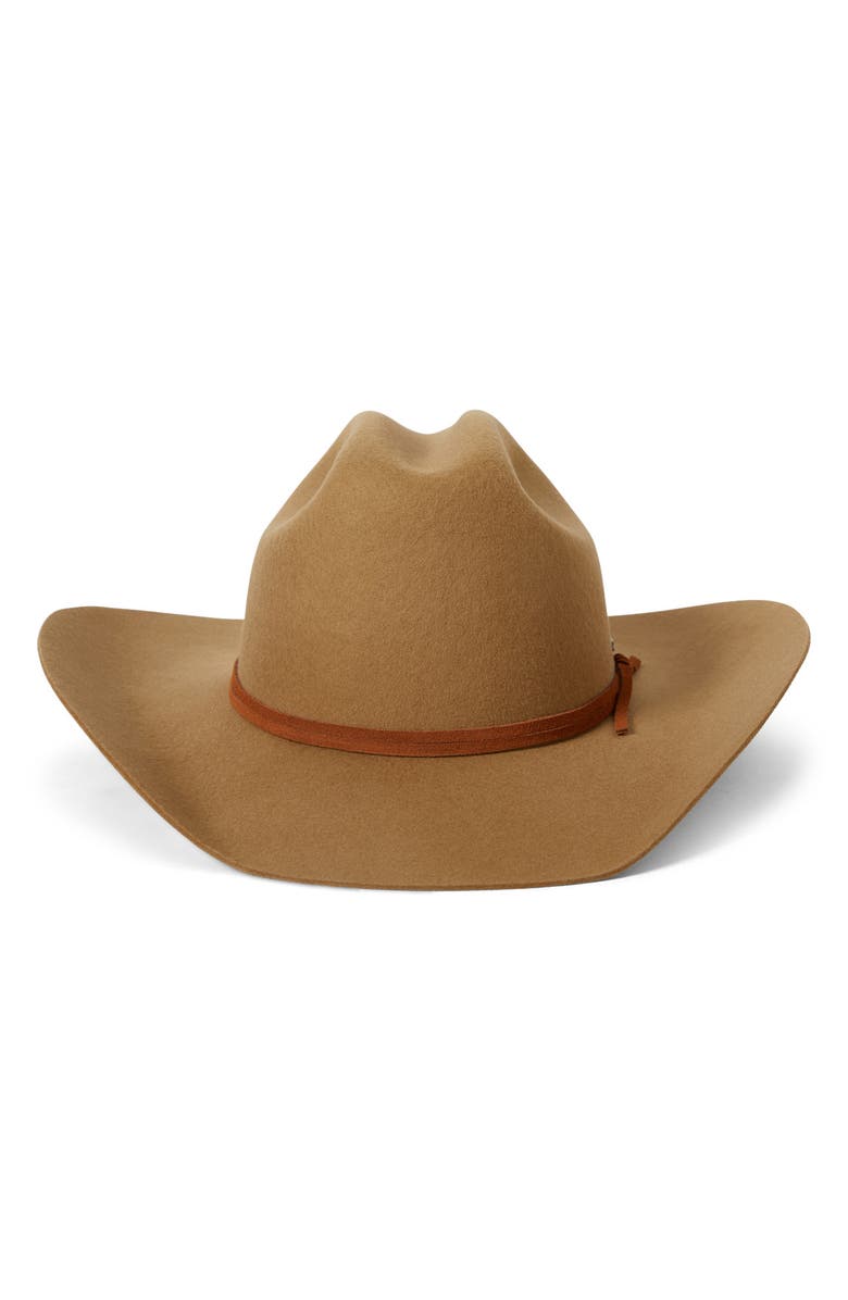 Brixton Laredo Wool Felt Cowboy Hat, Alternate, color, Antique Bronze