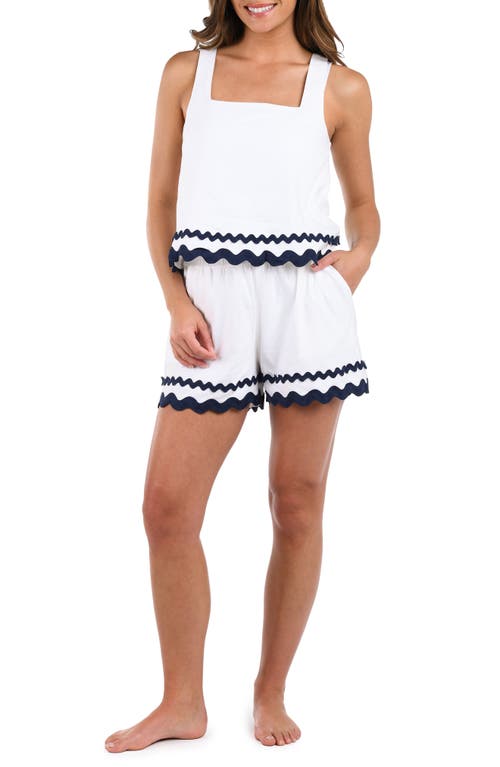 La Blanca Poolside Square Neck Cover-up Tank Top In White