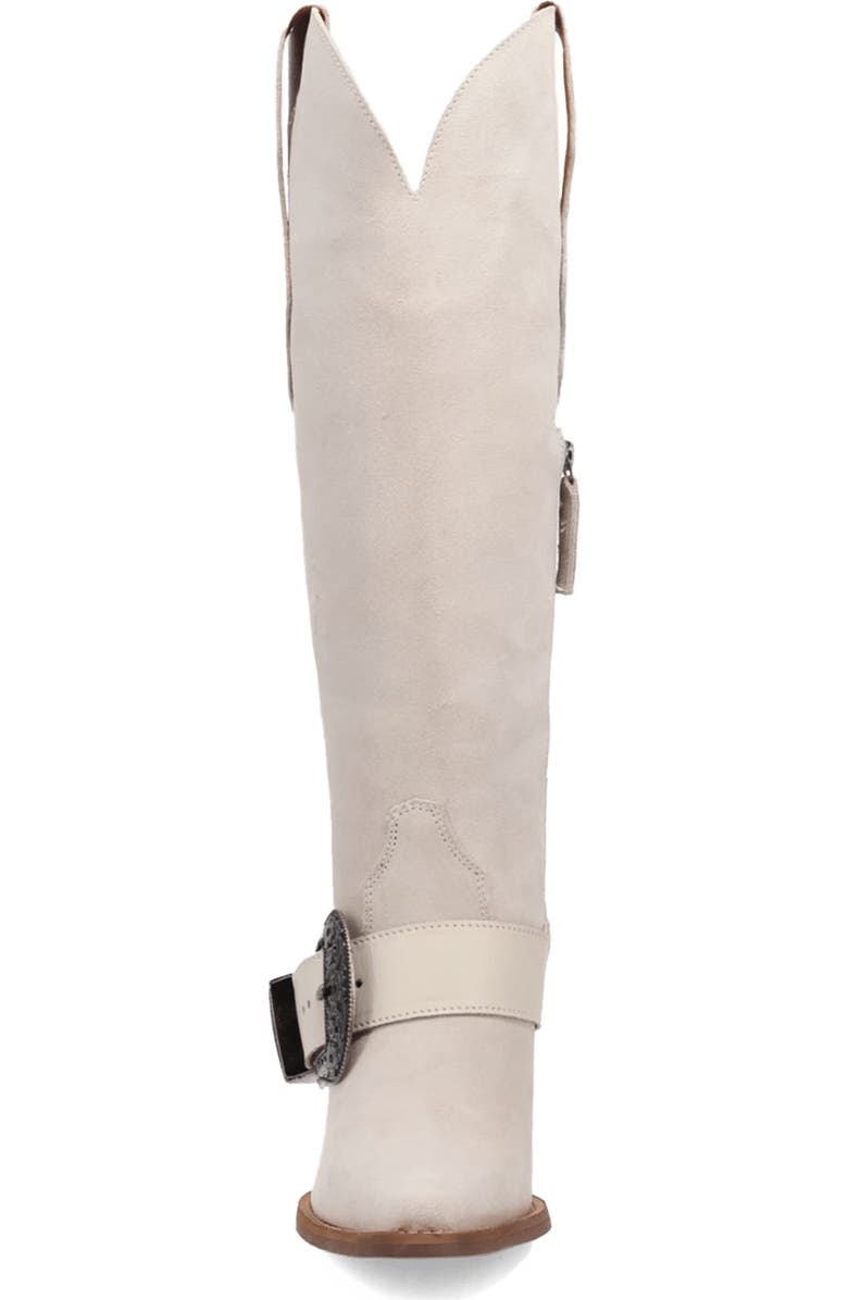 Dingo Yeehottie Over the Knee Western Boot, Alternate, color, Light Grey